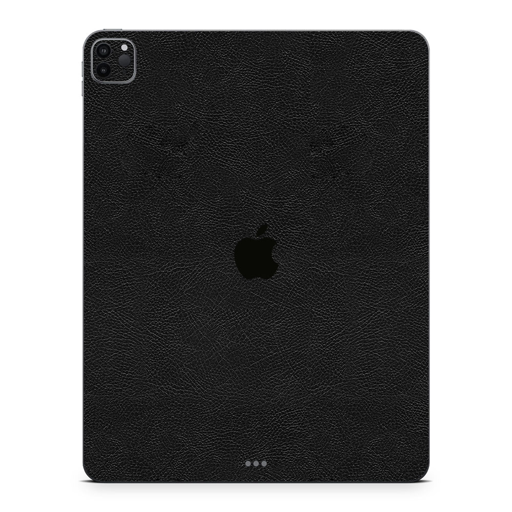 IPad Pro 12.9'' (Gen 4,2020) Leather Black Skin WrapitSkin The