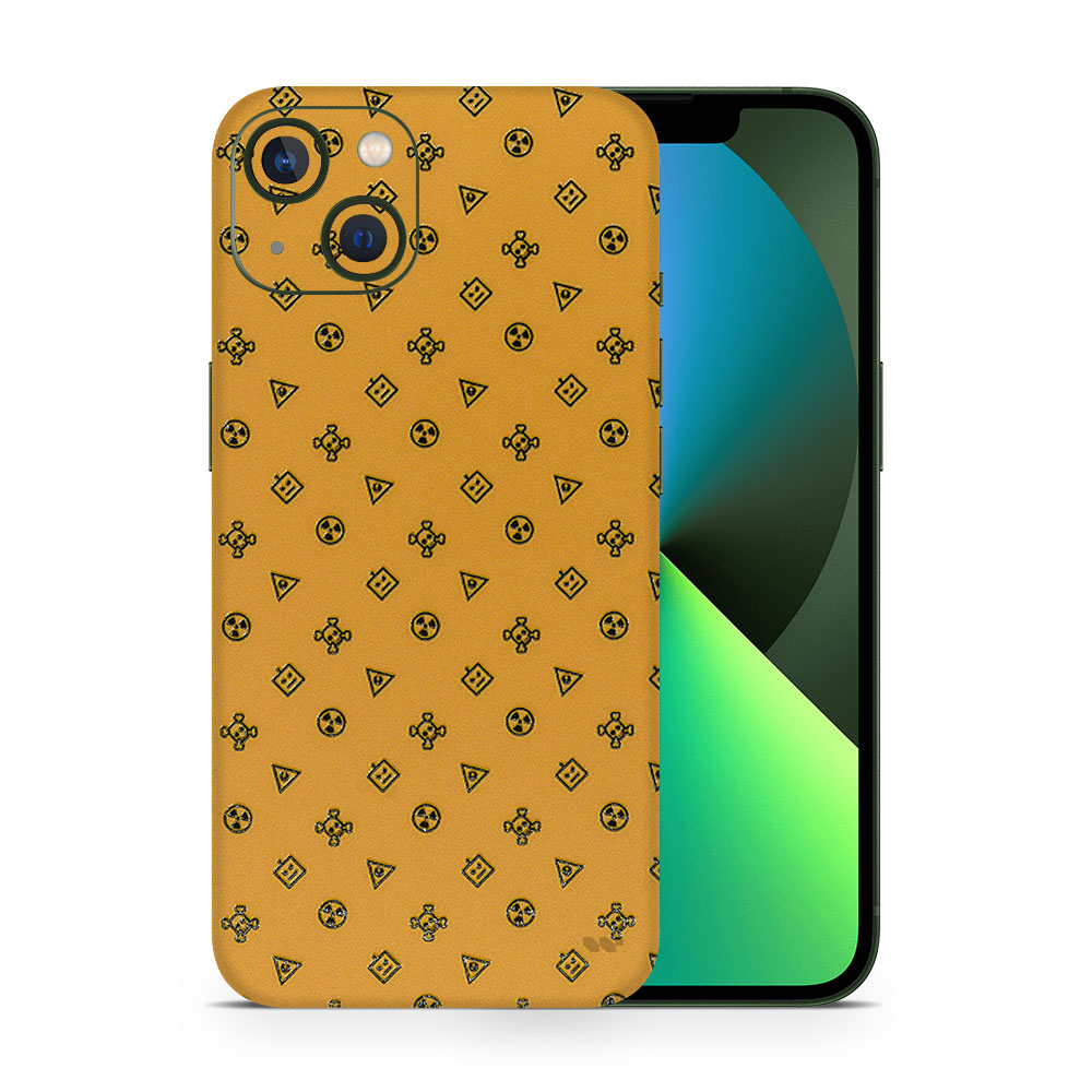 IPhone 13 Yellow Danger 3D Skin - WrapitSkin The Ultimate Protection!