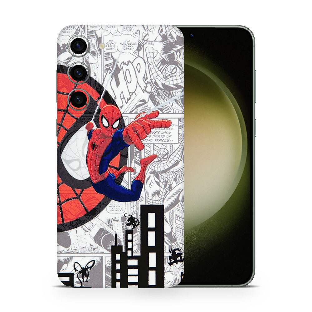 Galaxy S23 Plus Spiderman Comic 3D Skin - WrapitSkin The Ultimate ...