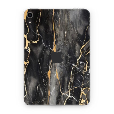 iPad Mini 6 Black Gold Fusion Art Skin WrapitSkin