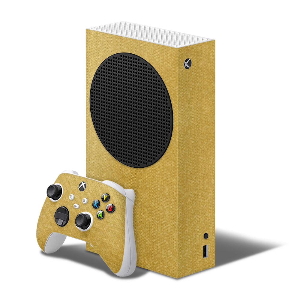 Xbox Series S HoneyComb Gold Skin - WrapitSkin The Ultimate Protection!