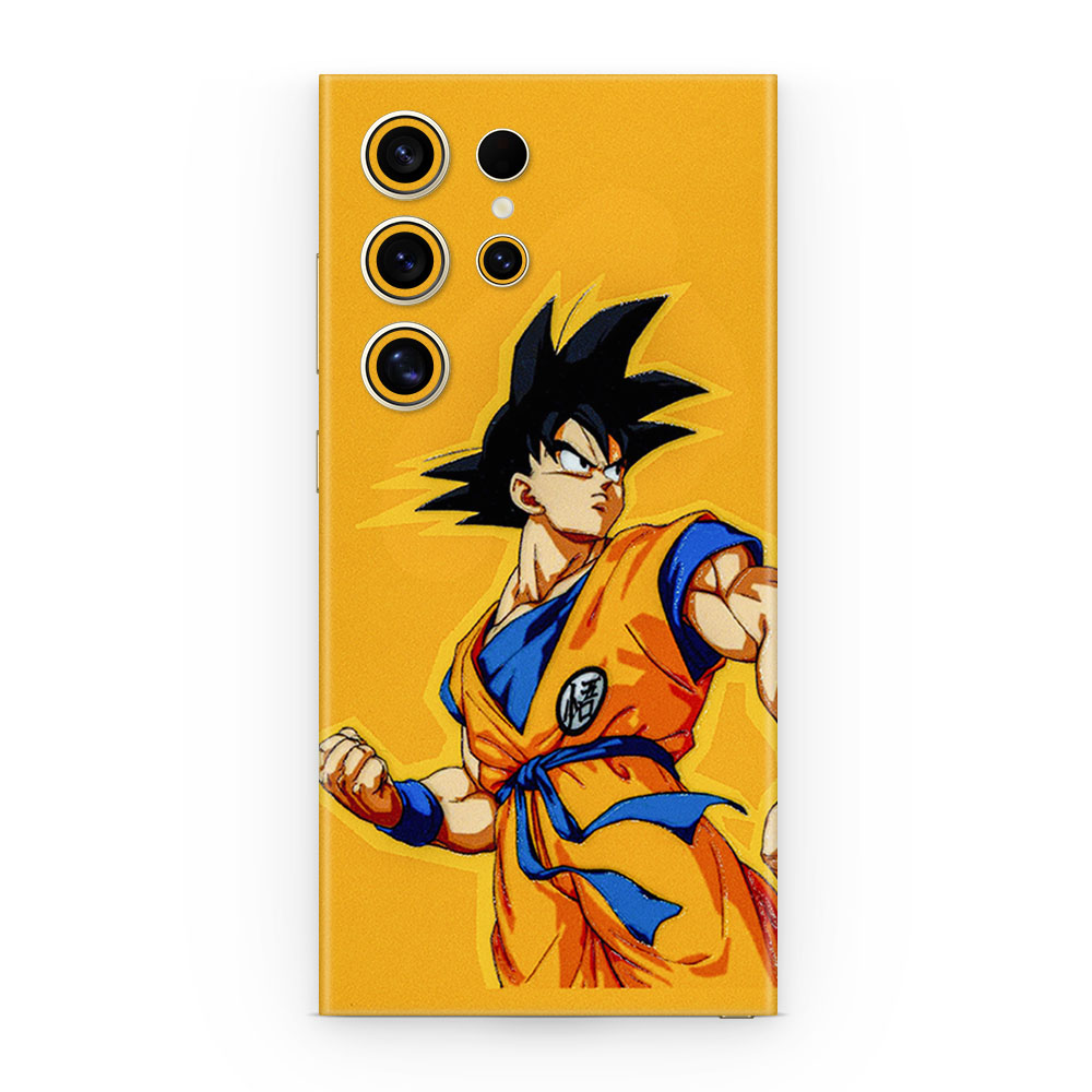 Galaxy S24 Ultra Goku Yellow 3D Skin - WrapitSkin The Ultimate Protection!